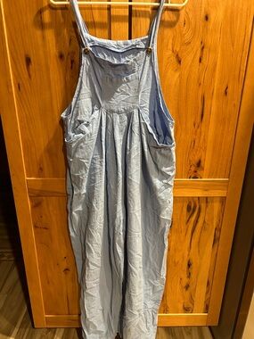 Light Blue 100% cotton Overalls Jumpsuit